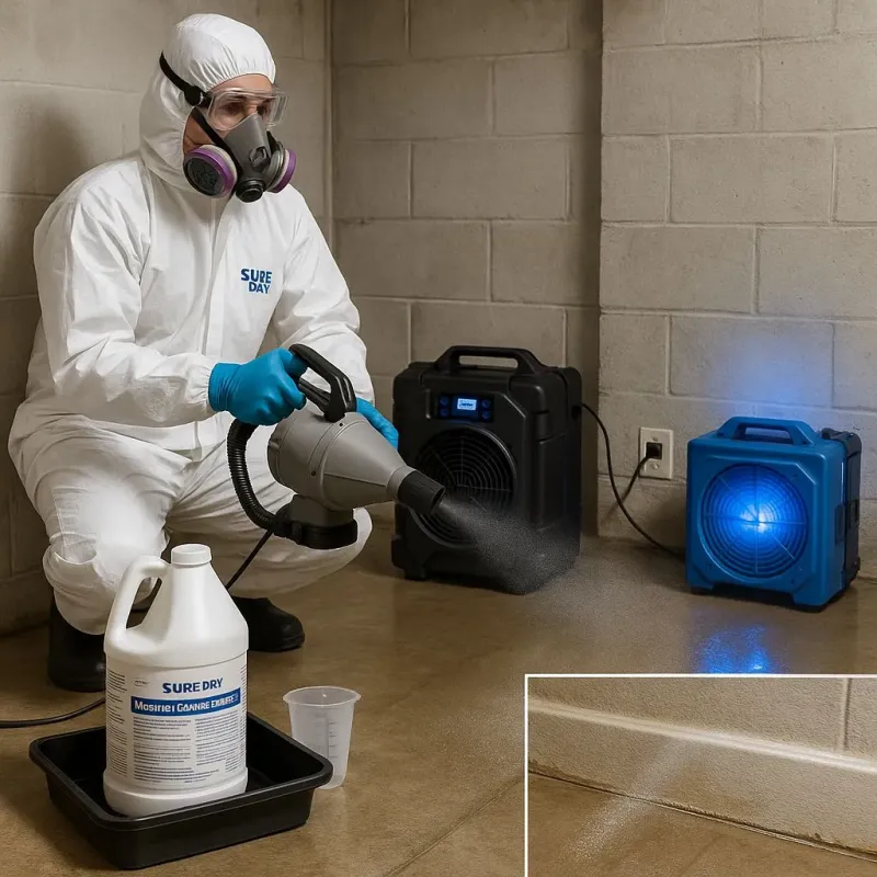Sanitization and Odor Removal process in Mooresville, NC